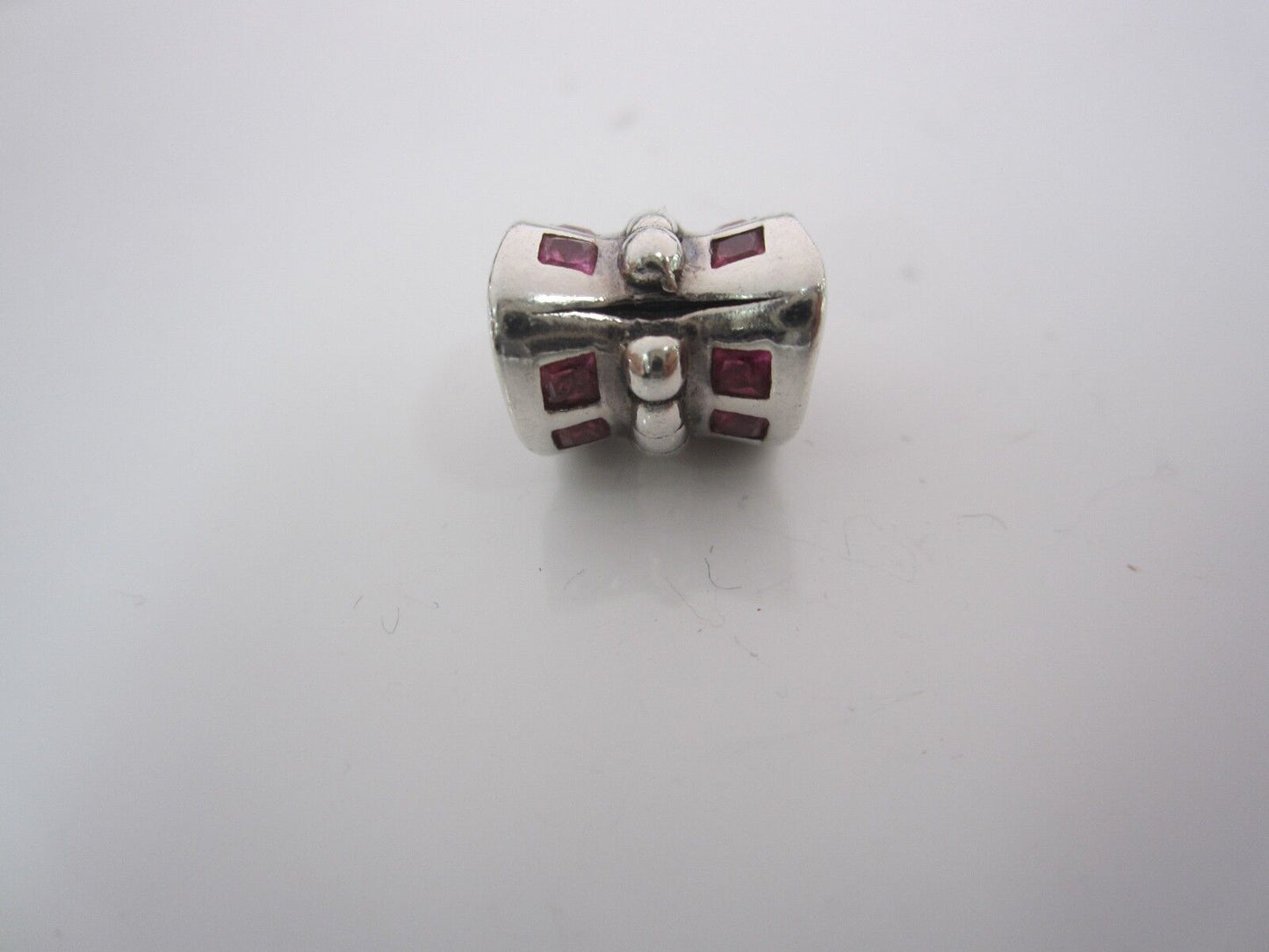 RETIRED - Authentic Chamilia Silver Butterfly Pink CZ Bead JB-2A