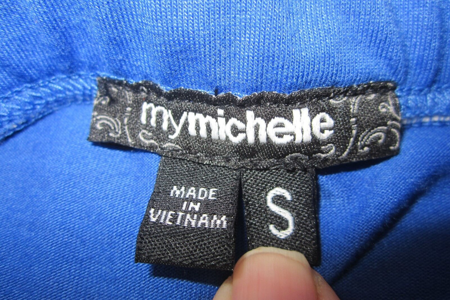 *NWT* My Michelle SEXY Dress Blue HalterStudded  Stretch Knit Lined Size Small