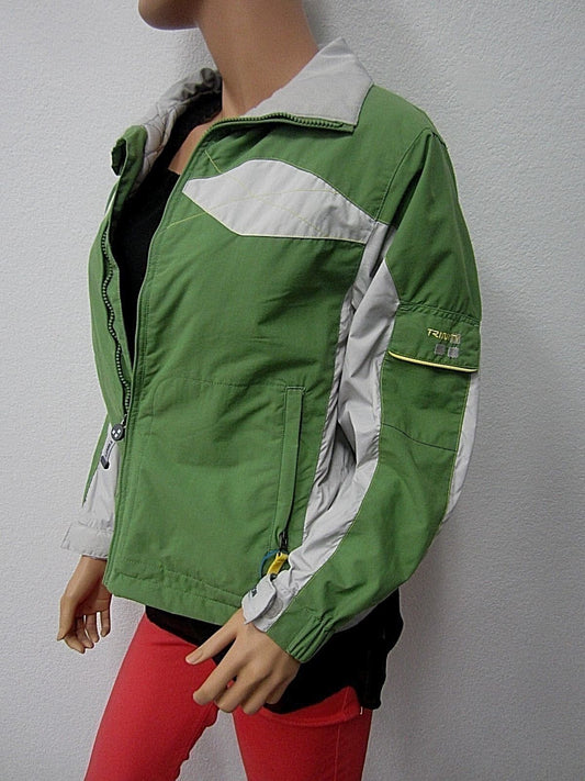 NICE Burton Trinity Snowboard Jacket Size14-16 Women's Green/Grey Zip Coat Ski