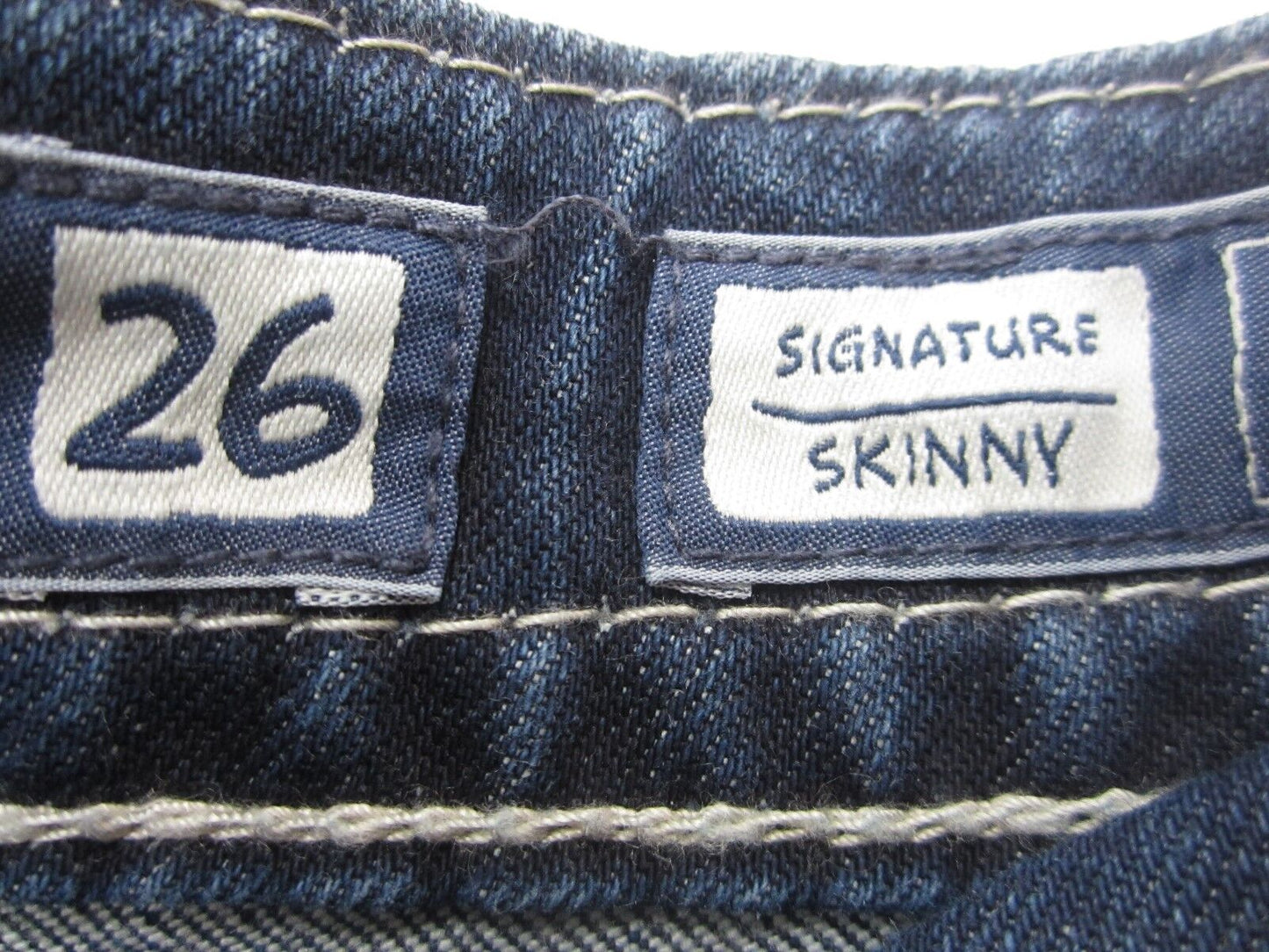 NWOT MISS ME JP5997S Super Cute Embellished FLAP SKINNY JEANS Size 26 x 31