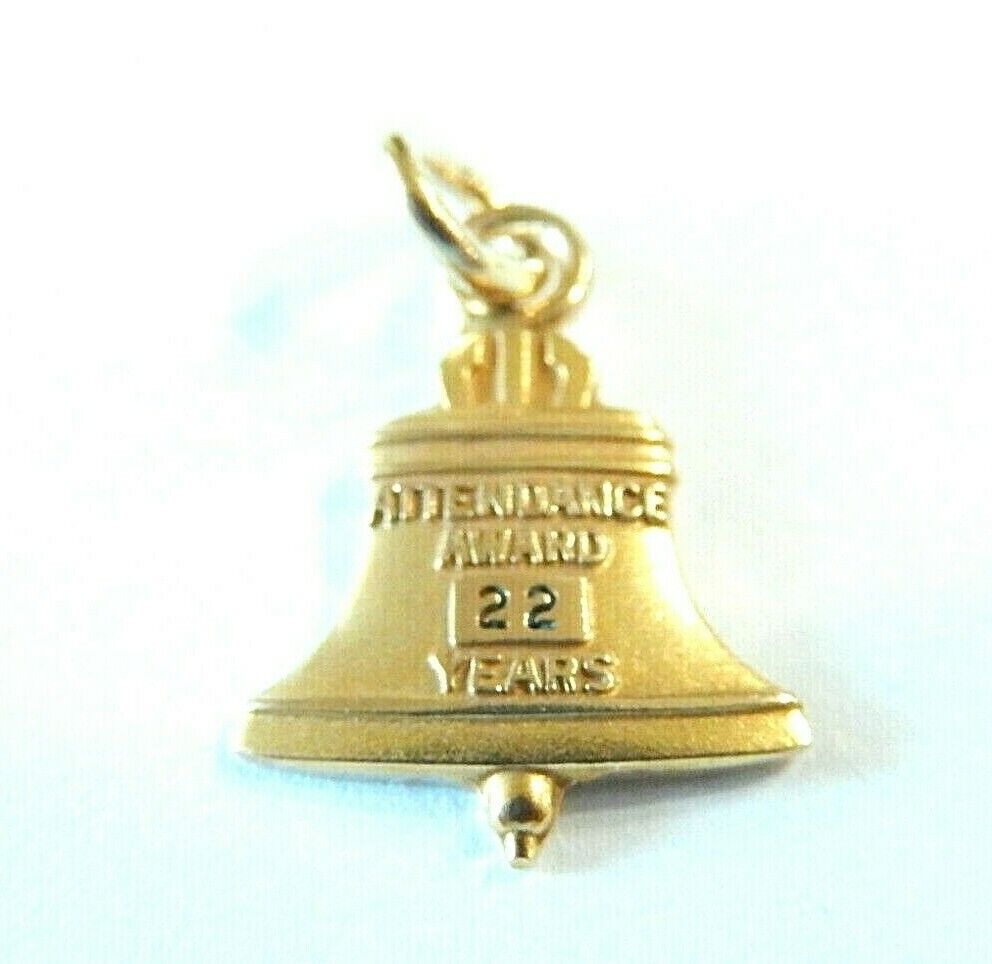 *VINTAGE* 10K Yellow Gold  Bell Telephone  Pendant  / Charm