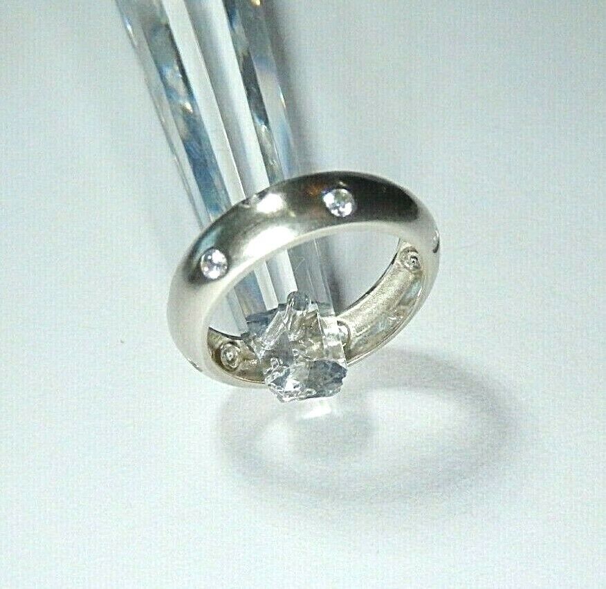 14k Yellow Gold 5mm Wide Dome Wedding Band cz Ring Size 7.5