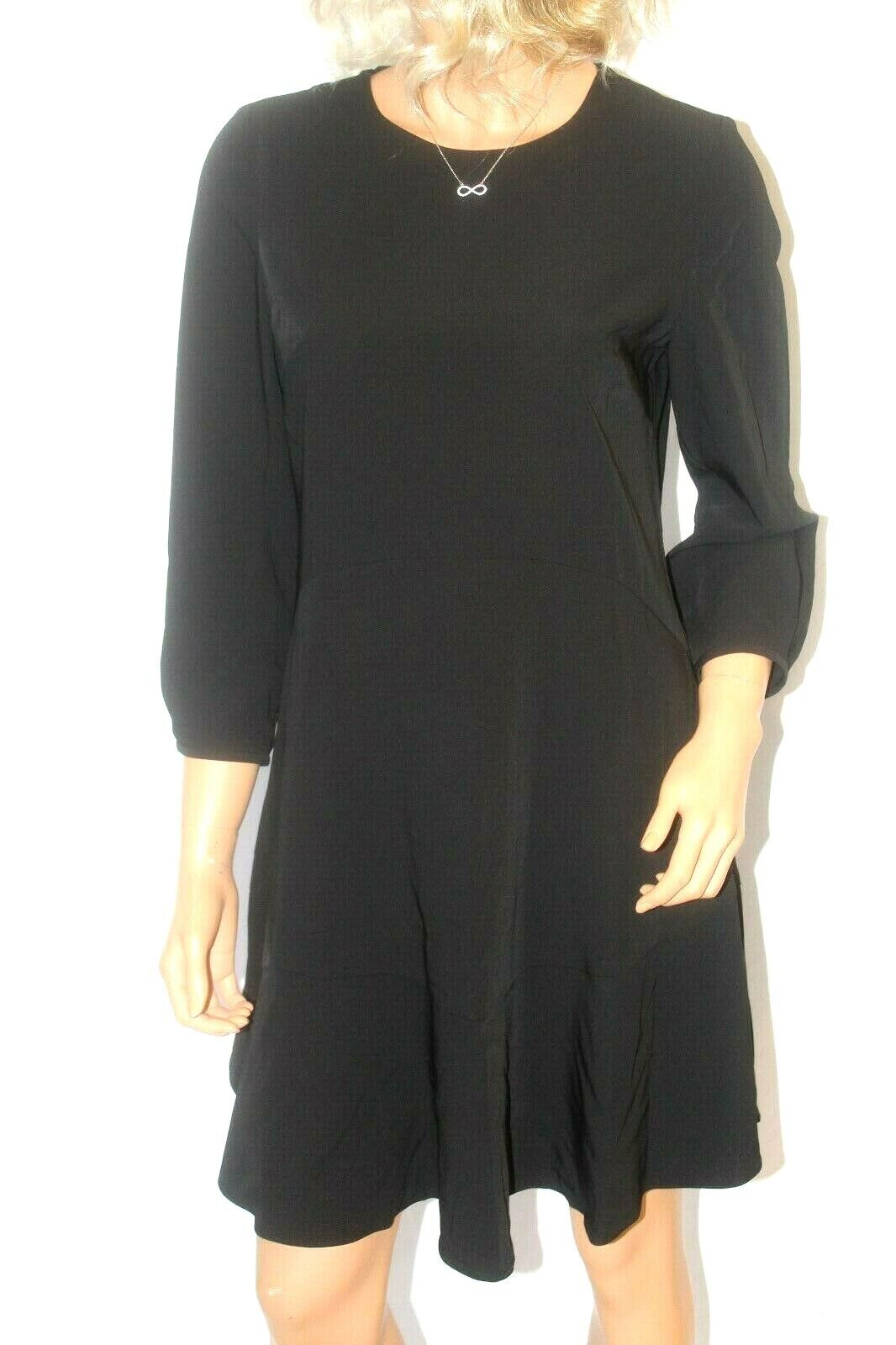 *NWT* Ann Taylor LOFT  Polyester/ Spandex Black Flare Dress Size 6 Petite