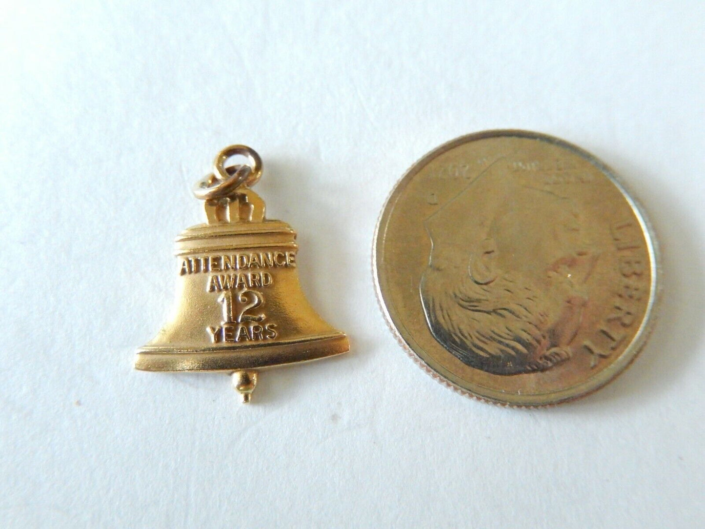*VINTAGE* 14K Yellow Gold  Bell Telephone  Pendant  / Charm