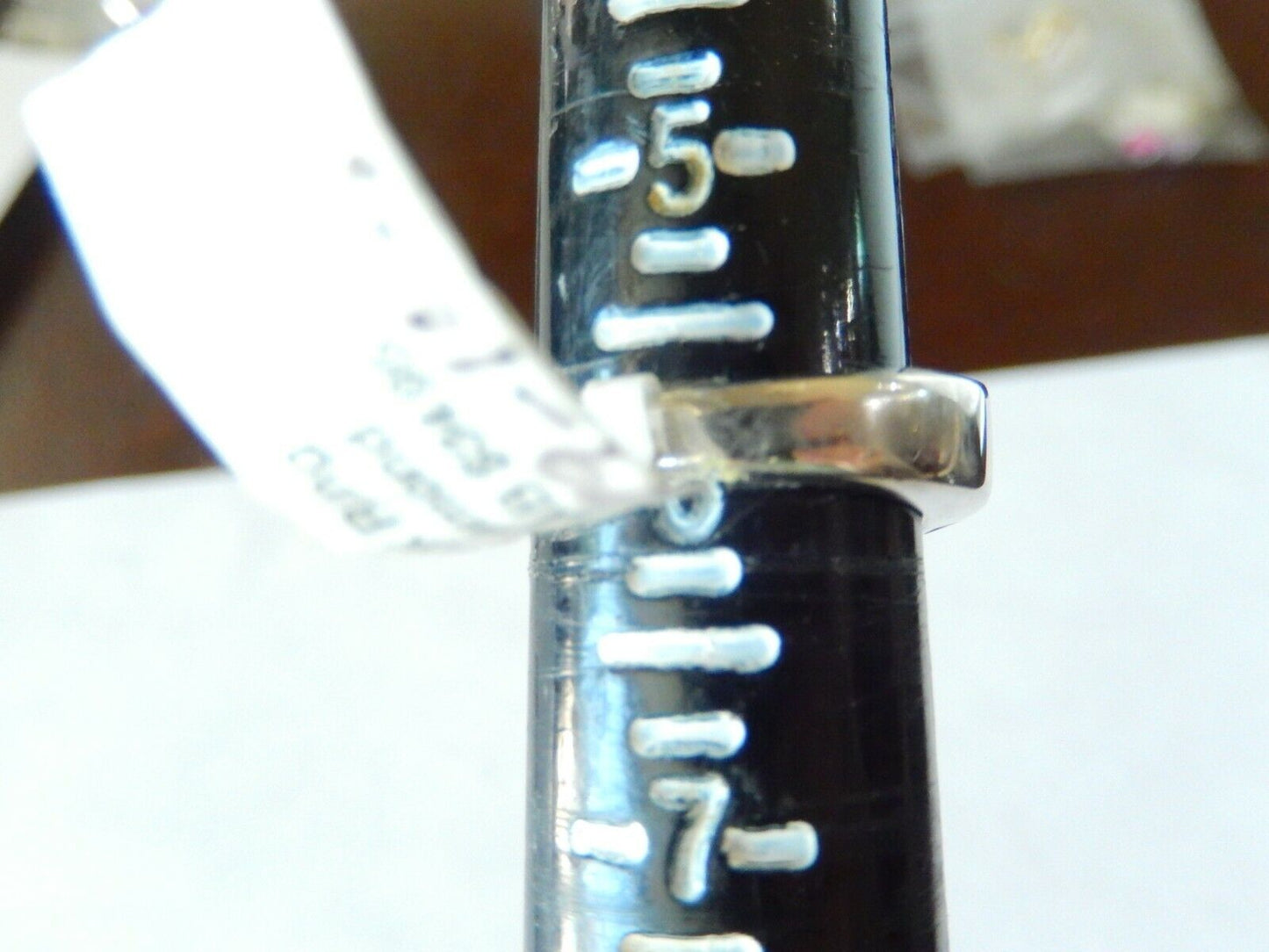 *VINTAGE* 10K White Gold  0.25ct Round Cut Diamond Ladies Heart Wedding Band