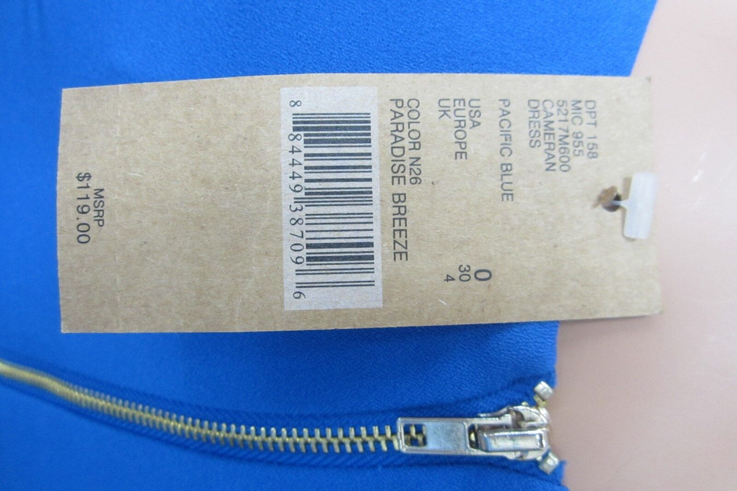 NWT $119  CREMIEUX Dress Blue Sleeveless Knee Length SUPER CUTE Dress Sz 0