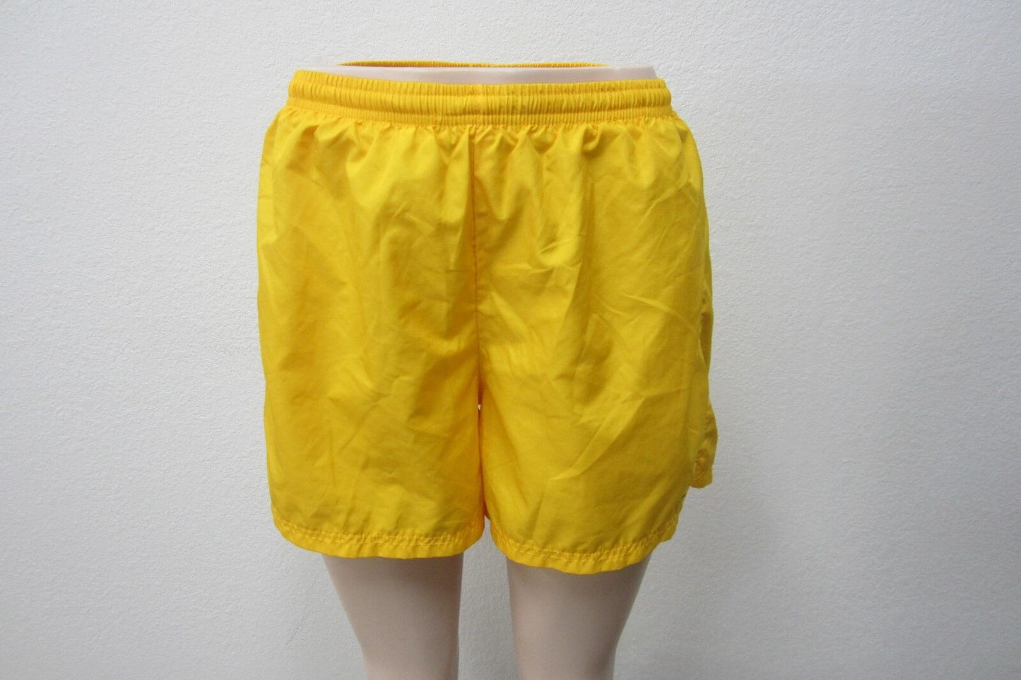 *NWOT* NIKE DRI-FIT Women Running Shorts Lined Gusset Drawstring Yellow Medium