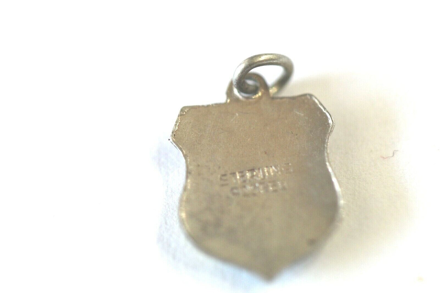 *VINTAGE*  Sterling Silver Enamel New Brunswick Travel Shield Charm