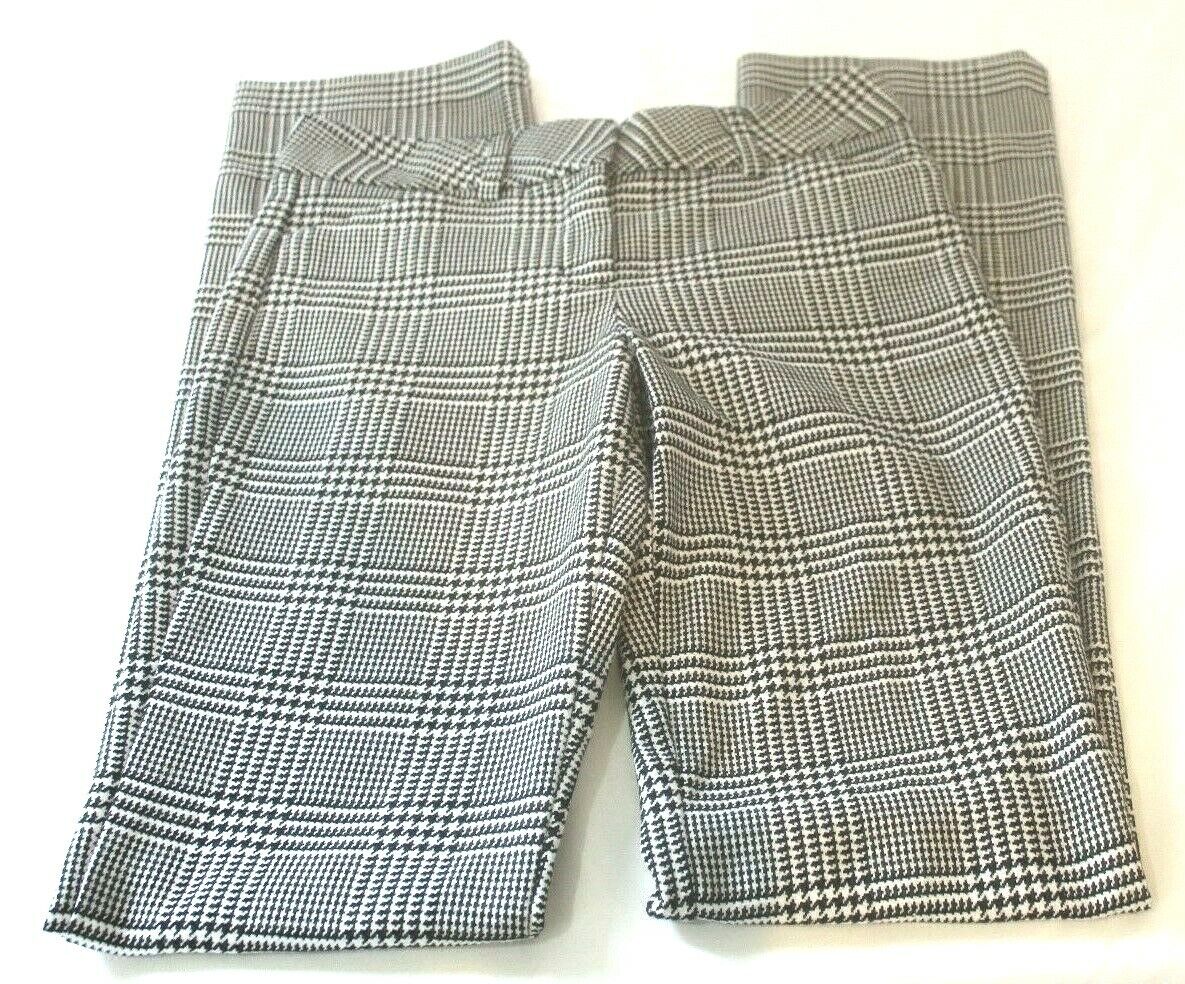 *NWT* EXPRESS DESIGN STUDIO  Editor Women's Plaid Wool Blend Slacks Pants! Sz 0L