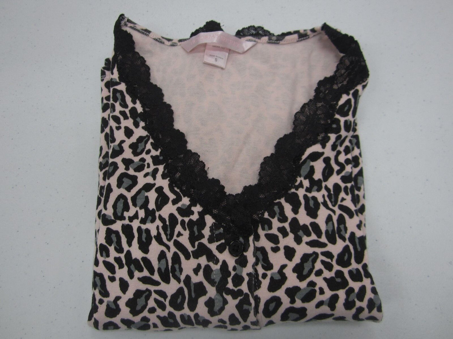 NICE Victoria's Secret Very Sexy Leopard Style Lace Trim Top Size Small - CUTE