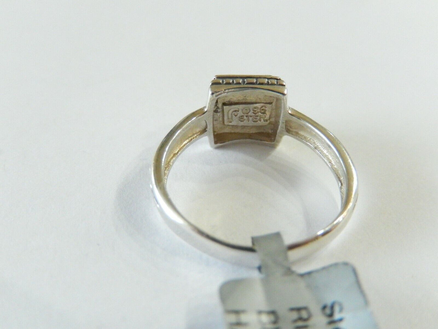 *VINTAGE*  925 Sterling Silver  Black Onyx  Ring Size 7