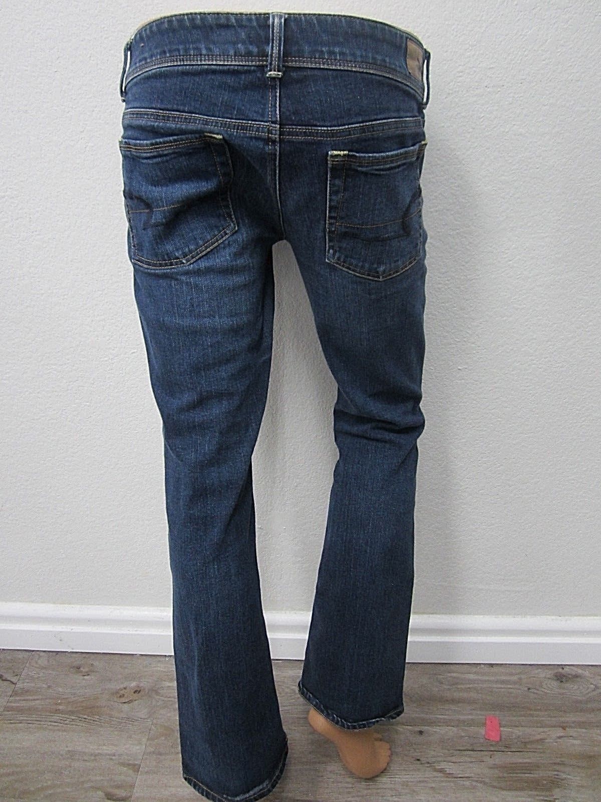 AE AMERICAN EAGLE OUTFITTERS KICK BOOT SUPER STRETCH WOMENS DESIGNER JEANS 6x29