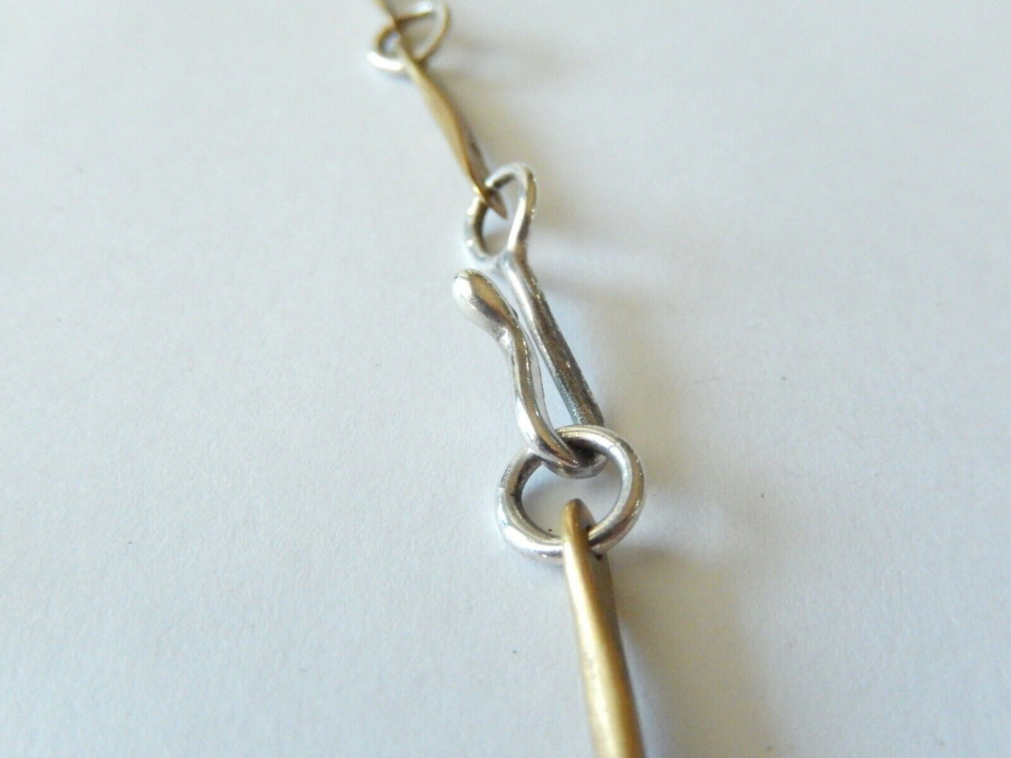 *RARE RETIRED*  Jeep Collins Sterling Silver &  Brass Cross Pendant w/26" Chain