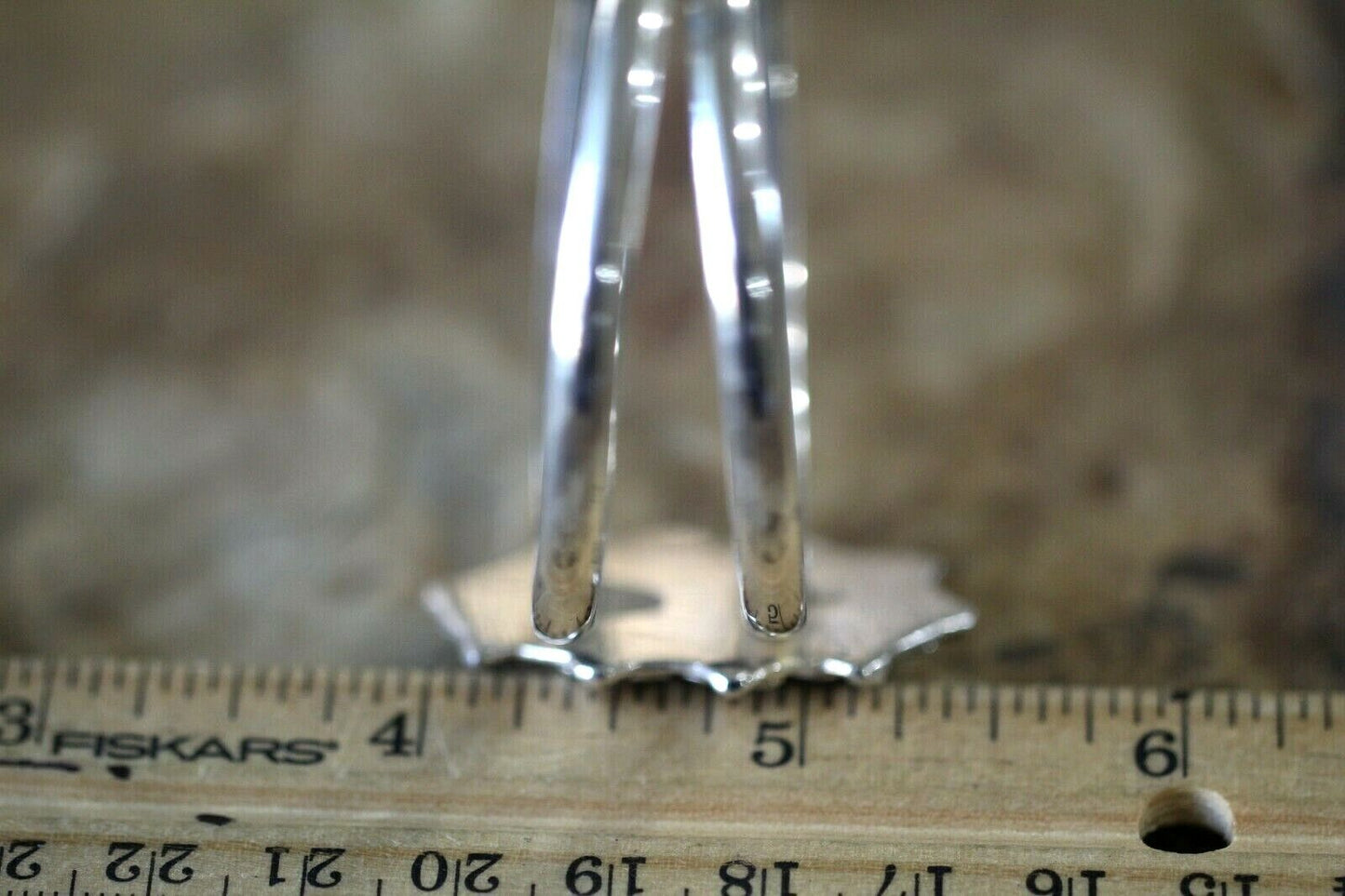 *VINTAGE*  THICK - VICTORIAN STYLE STERLING SILVER  Engravable Bangle Bracelet~