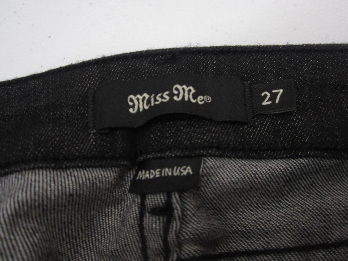 NWT Women's "Miss Me" Skinny Stretch Jeans  - JO5218S6 - Black - Size 27 x 30