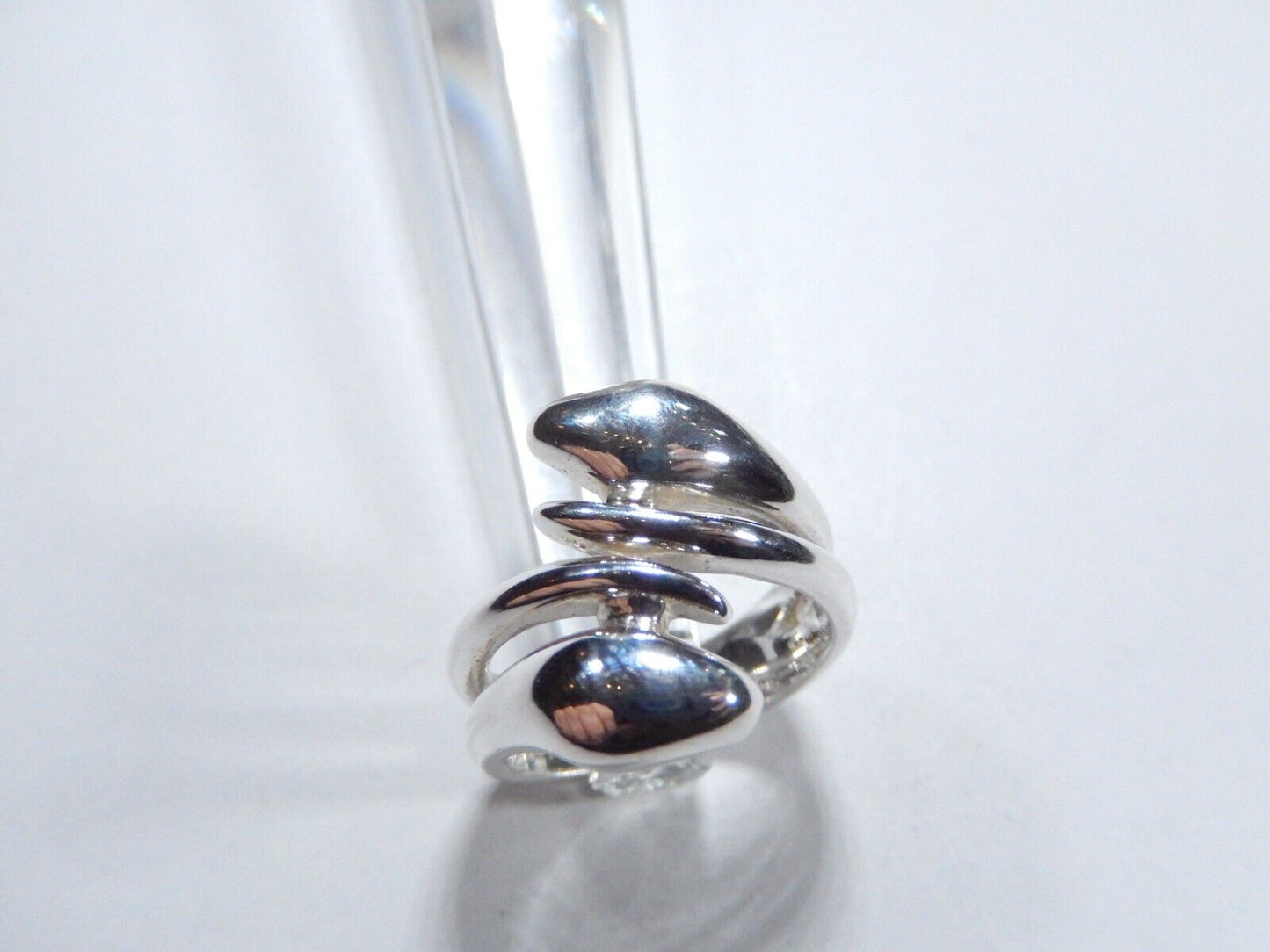 *VINTAGE*  Joseph Esposito Thick  Sterling Silver Two Snake Wrap Ring Size 7