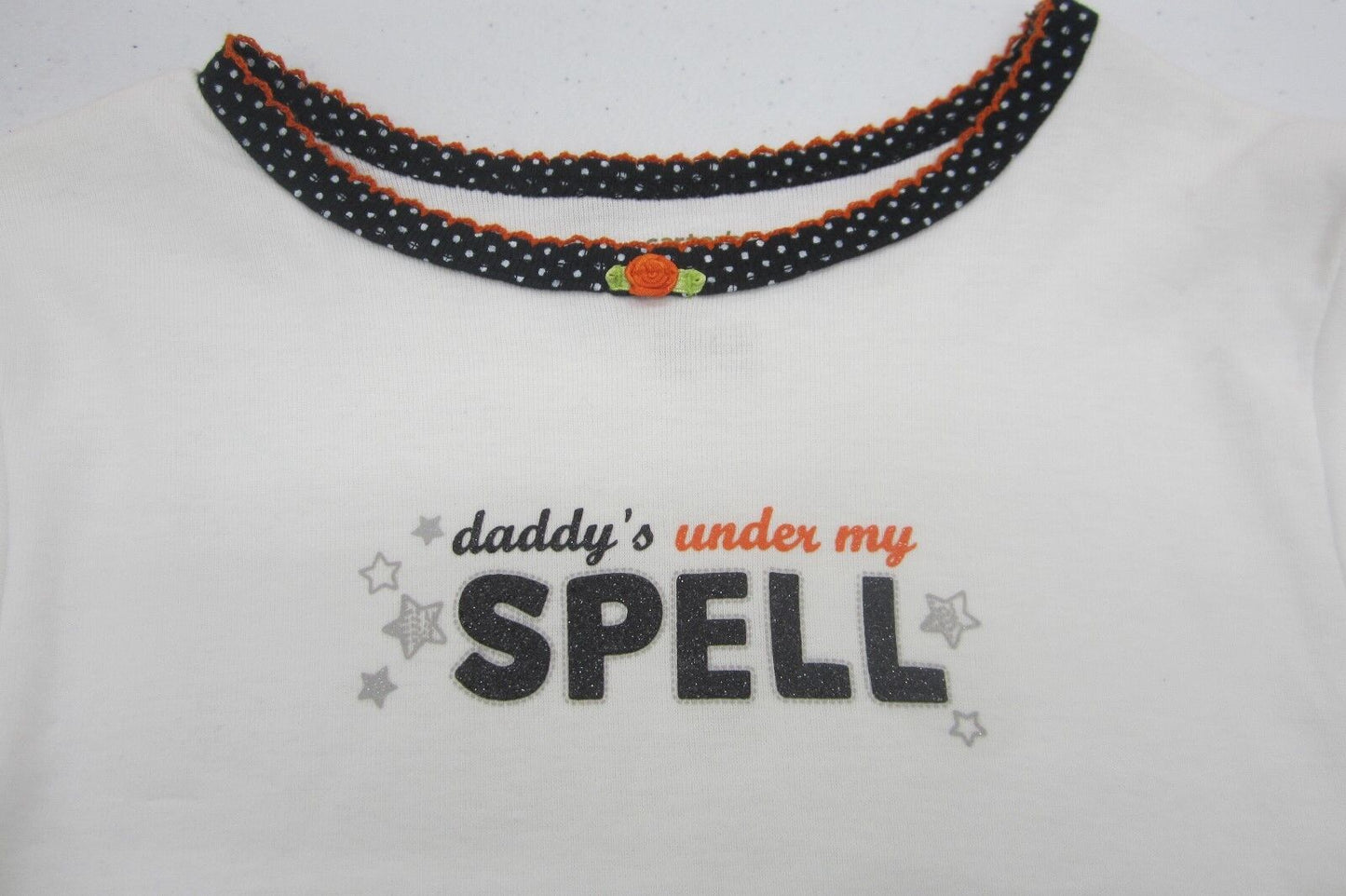 *NWT*  CARTER'S BABY GIRLS HALLOWEEN  DADDY'S UNDER MY SPELL SHIRT Size 7
