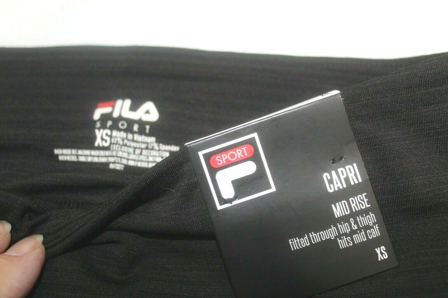 NWT* $40 FILA SPORT Women Performance Yoga Workout Exercise Capris Leggings XS