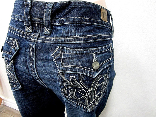 MINT Madison M Denims Womens  Jeans Wider Leg Dark Size 15/16 x 29L