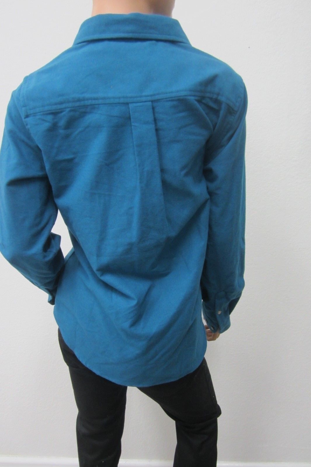 *MINT*Cabelas Women's Thick Warm Blue Flanel Regular Long Sleeve Shirt Sz Med