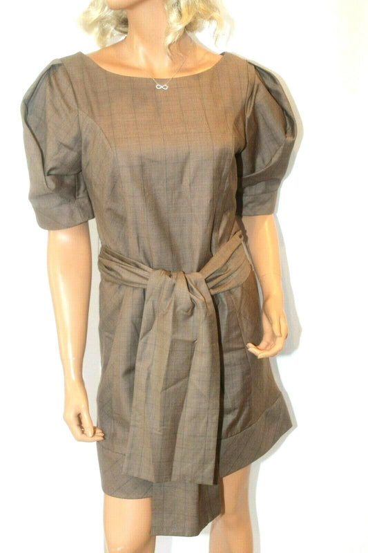 *NWT*  $228. TO THE MAX Women Lined Dress Brown  "VERY CLASSY" Size 8