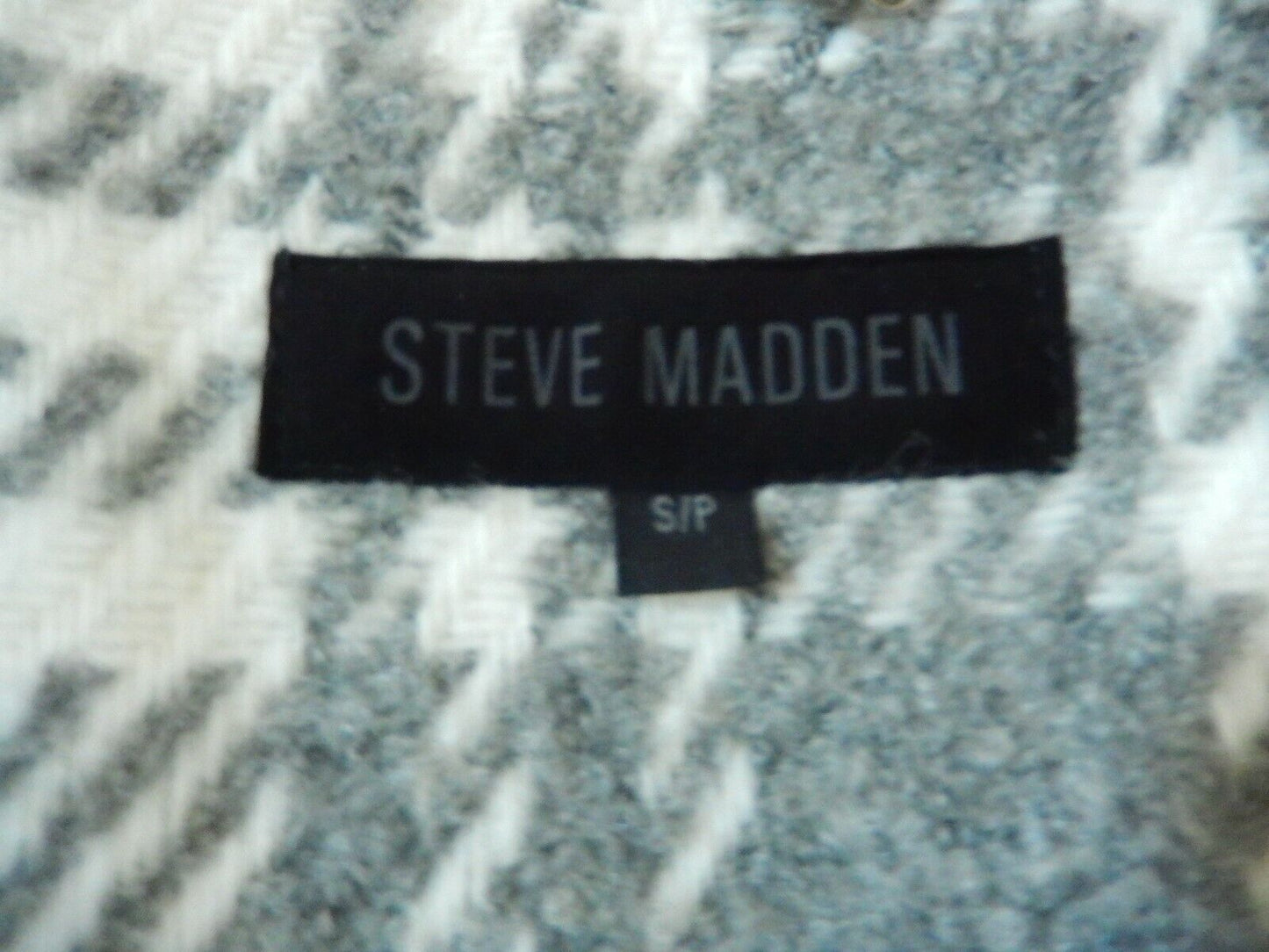 *NWT* Steve Madden Heavy Thick Blanket Wrap Angle Front Zip Coat Womens Sz S/P