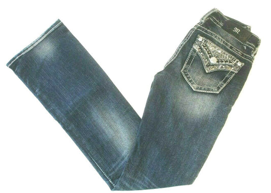 *NWT* $109. MISS ME WOMEN CHLOE BOOT EMBELLISHED JEANS SIZE 26 x 34