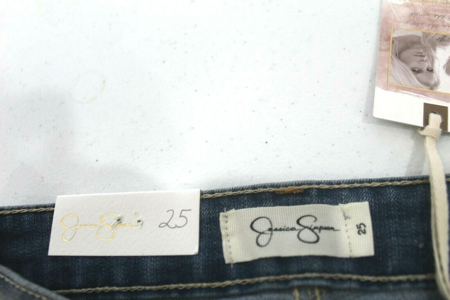 NWT* $89.50 Jessica Simpson Kiss Me Super-Skinny Artesia Embroidered Jeans Sz 25
