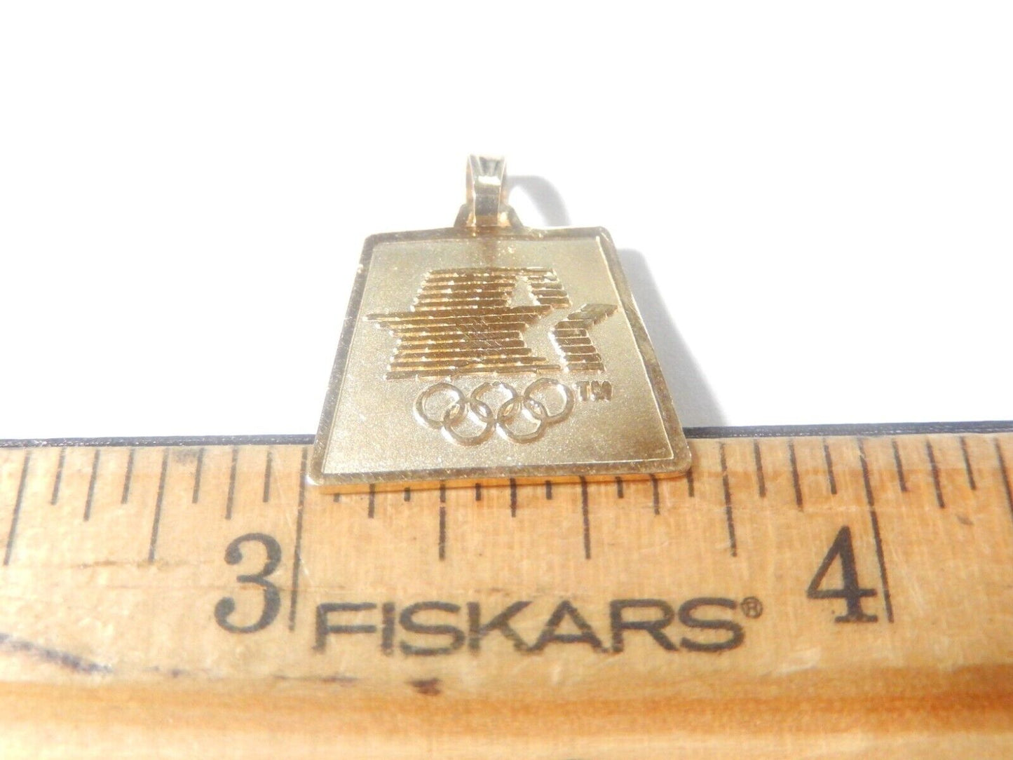 *VINTAGE*   1980 L.A. Olympics Pendant 14k Yellow Gold
