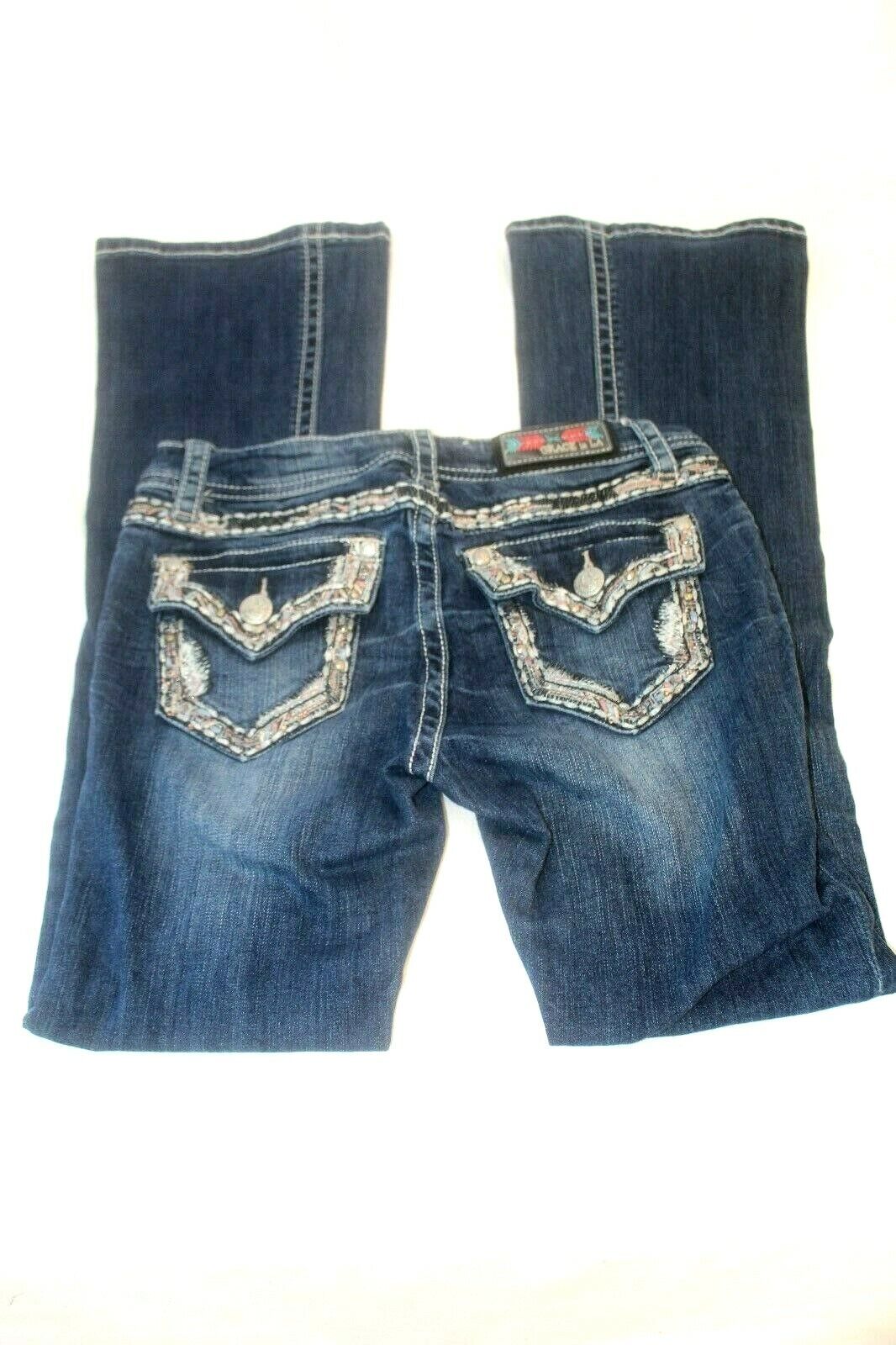 *NWOT* GRACE IN LA Womens Bling Jeans "SUPER CUTE"  Jeans Boot Cut W26 x L28"