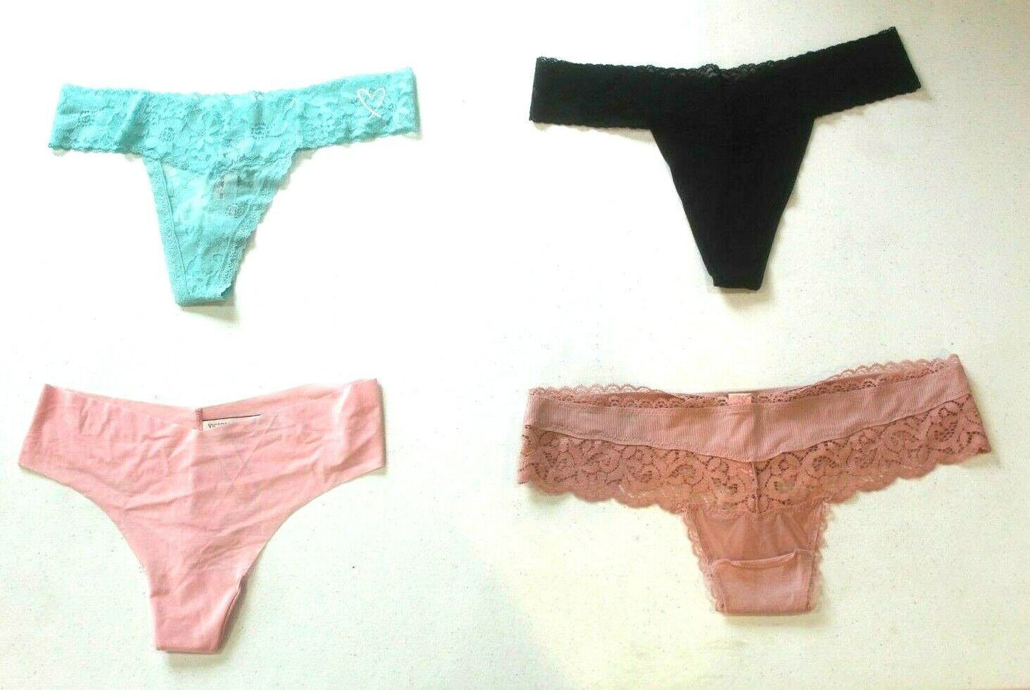 ♡  **NWT**  Lot of Four Random Victoria's Secret Panties Size - Medium  ♡