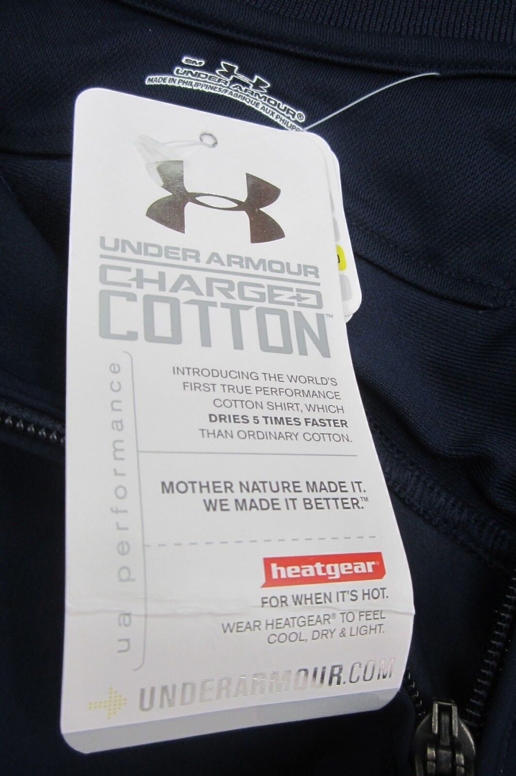 *NWT*  Men’s Under Armour Short Sleeve Charged Cotton 1/4 Zip  Pullover Size S